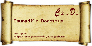 Csungán Dorottya névjegykártya